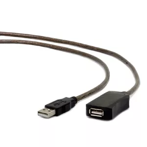 Gembird USB A/USB A M/F 10m USB кабель USB 2.0 Черный
