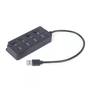 GEMBIRD 4-портовый USB-концентратор черный