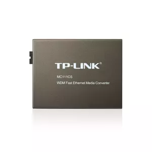 TP-Link MC111CS tīlkla mediju pārveidotājs 1000 Mbit/s 1550 nm Viens režīms Melns