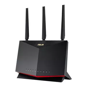 ASUS RT-AX86U Pro bezvadu rūteris Tīkls Gigabit Ethernet Divkāršā frekvenču josla (2.4 GHz / 5 GHz) Melns