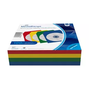 MediaRange BOX67 чехлы для оптических дисков чехол-конверт 1 диск (ов) Синий, Зеленый, Красный, Желтый