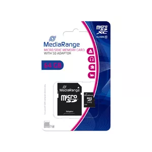 MediaRange MR955 карта памяти 64 GB MicroSDXC Класс 10