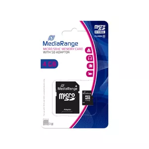 MediaRange MR956 карта памяти 4 GB MicroSDHC Класс 10