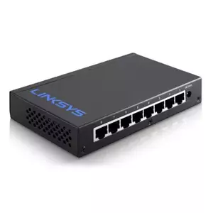 Linksys LGS108-UK сетевой коммутатор Неуправляемый Gigabit Ethernet (10/100/1000) Черный