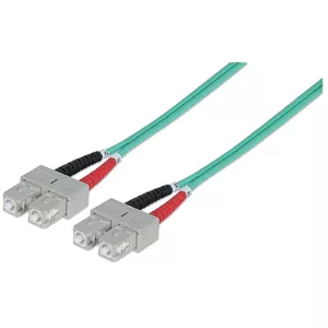 Intellinet 750837 optisko šķiedru kabelis 2 m SC OM3 Krāsa "Aqua"