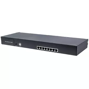 Intellinet Modular 8-Port CAT5 VGA KVM Switch, For Use with Product Numbers 507622, 507738, 507981, 507998, 508025, 508032, 508049 & 508056 (Euro 2-pin plug)