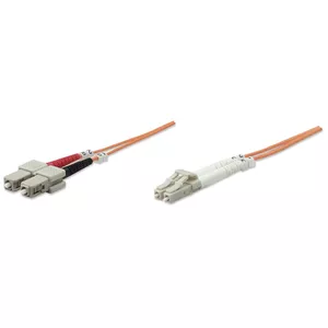 Intellinet 1.0m LC-SC M/M optisko šķiedru kabelis 1 m OM1 Oranžs