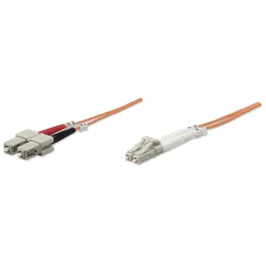 Intellinet 2m LC/SC optisko šķiedru kabelis OM1 Oranžs