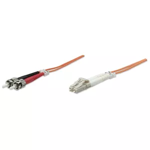 Intellinet 1m LC/ST optisko šķiedru kabelis OM1 Oranžs