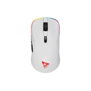 Savio RIFT WHITE gaming mouse RGB Dual Mode компьютерная мышь Для обеих рук Bluetooth + USB Type-A Оптический