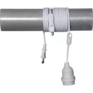 Подвесной светильник с выключателем и вилкой Star Trading Basic, E27, 3,5 м, IP20, макс. 25 Вт, белый