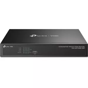 TP-Link VIGI NVR1008H-8MP сетевой видеорегистратор Черный