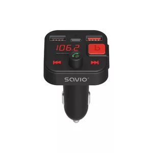 Savio TR-15 Transmiter FM z Bluetooth 87,6 - 107,9 MHz Bluetooth/USB Черный
