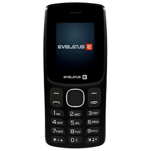 Evelatus Easy Pogu Telefons ar divām SIM kartēm Radio Lukturīti Kameru un ietilpīgu akumulātoru Melns