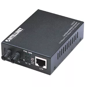 Intellinet 506519 сетевой медиа конвертор 100 Мбит/с 1310 nm Многомодовое волокно Черный