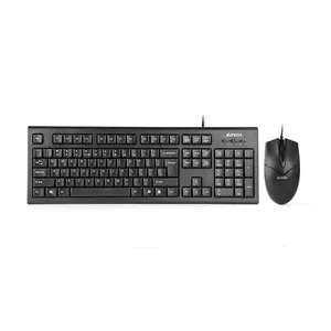A4Tech KR-85550 клавиатура Мышь входит в комплектацию USB + PS/2 Черный
