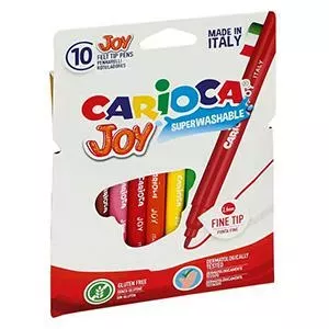 Фломастеры 10 цветов, Carioca Joy, моющийся UNIVERSAL