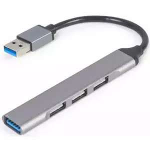 GEMBIRD 4-портовый USB-концентратор серебристый