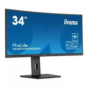 iiyama ProLite XCB3494WQSN-B5 LED display 86,4 cm (34") 3440 x 1440 pikseļi UltraWide Quad HD Melns
