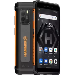 myPhone Hammer Iron 4 14 cm (5.5") Divas SIM kartes Android 12 4G 4 GB 32 GB 5180 mAh Pelēks, Oranžs