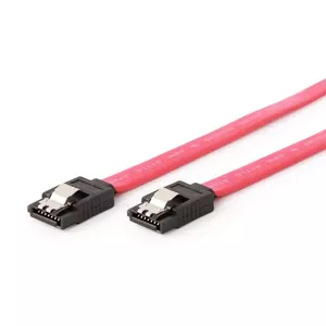 Gembird CC-SATAM-DATA-0.1M SATA cable SATA 7-pin Black, Red