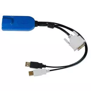 Raritan Digital DVI-D, USB CIM tastatūras video peles (KVM) kabelis Daudzkrāsains, Melns 0,3 m