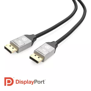 j5create JDC43 2 m DisplayPort Черный, Серый