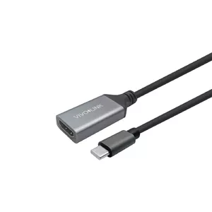 Vivolink PROUSBCHDMIMF2 kabeļu spraudņu pāreja USB C HDMI Melns