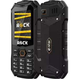 eSTAR ESTARROCK mobilais telefons 6,1 cm (2.4") 145 g Melns Tālrunis ar papildiespējām