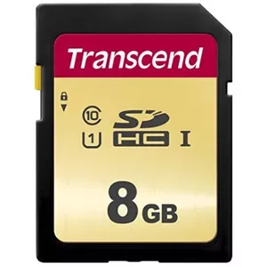 Transcend 8GB, UHS-I, SD SDHC MLC Класс 10