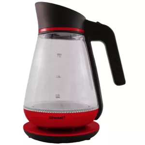PRIME3 SEK51RD электрический чайник 1,5 L 2200 W Красный, Прозрачный