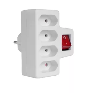 Maclean MCE217 power plug adapter Type E (FR) White