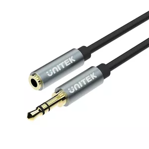 UNITEK Y-C932ABK аудио кабель 1 m 3,5 мм Черный, Серый