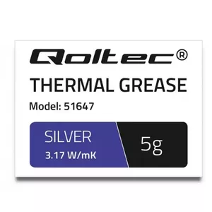 Qoltec 51647 теплоотводящая смесь 3,17 W/m·K 5 g
