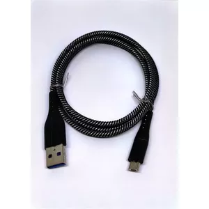 Crono kabel USB 2.0 - microUSB 1м, карбон премиум