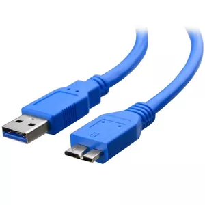 Techly USB 3.0 Superspeed Cable A / Micro B 0.5m Blue ICOC MUSB3-A-005