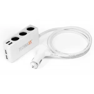 Technaxx 4592 зарядное устройство для мобильных устройств Универсальная Серый, Белый Прикуриватель Авто