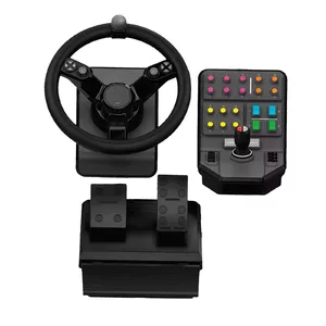 Logitech G G Heavy Equipment Bundle Farm Sim Controller Black USB Steering wheel + Pedals Analogue / Digital PC