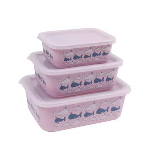 Stoneline Awave Набор ящиков для хранения 21940 3 шт(а), устойчив к мытью в посудомоечной машине, розовый