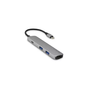 Epico 9915111900012 laptop dock/port replicator USB 3.2 Gen 1 (3.1 Gen 1) Type-C Black, Grey