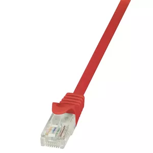 LogiLink 0.5m Cat.5e U/UTP networking cable Red Cat5e U/UTP (UTP)