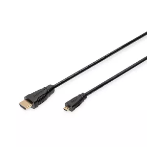 Digitus HDMI 1.4 1m HDMI кабель HDMI Тип D (Микро) HDMI Тип A (Стандарт) Черный