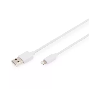 Digitus 1m, Lightning/USB-A Белый