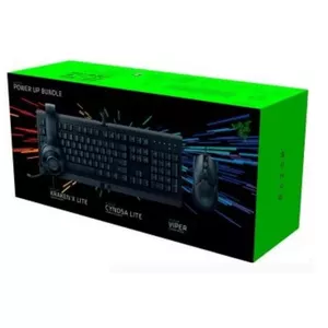 Razer RZ85-03240100-B3U1 клавиатура Мышь входит в комплектацию USB Черный, Зеленый