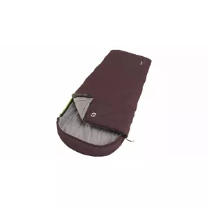 Outwell Campion Lux Aubergine, Спальный мешок, 225 x 85 см, L-форма, фиолетовый