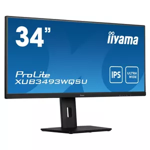 iiyama ProLite XUB3493WQSU-B5 monitori 86,4 cm (34") 3440 x 1440 pikseļi UltraWide Quad HD LED Melns