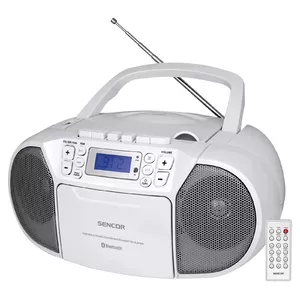 Sencor SPT 3907 W portatīva stereo sistēma Digitāls 4 W FM Balts MP3 atskaņošana