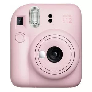 Fujifilm Instax Mini 12 kamera + Instax Mini spīdīgs (10pl), ziedi rozā krāsā