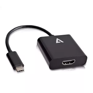 V7 V7UCHDMI-BLK-1E 0,1 m USB Type-C HDMI 1.4 Черный