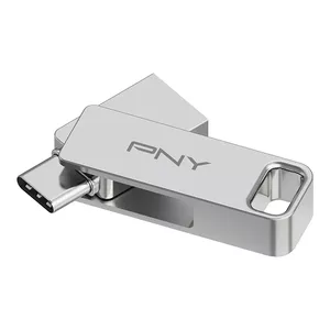 PNY DUO LINK USB флеш накопитель 64 GB USB Type-A / USB Type-C 3.2 Gen 1 (3.1 Gen 1) Нержавеющая сталь
